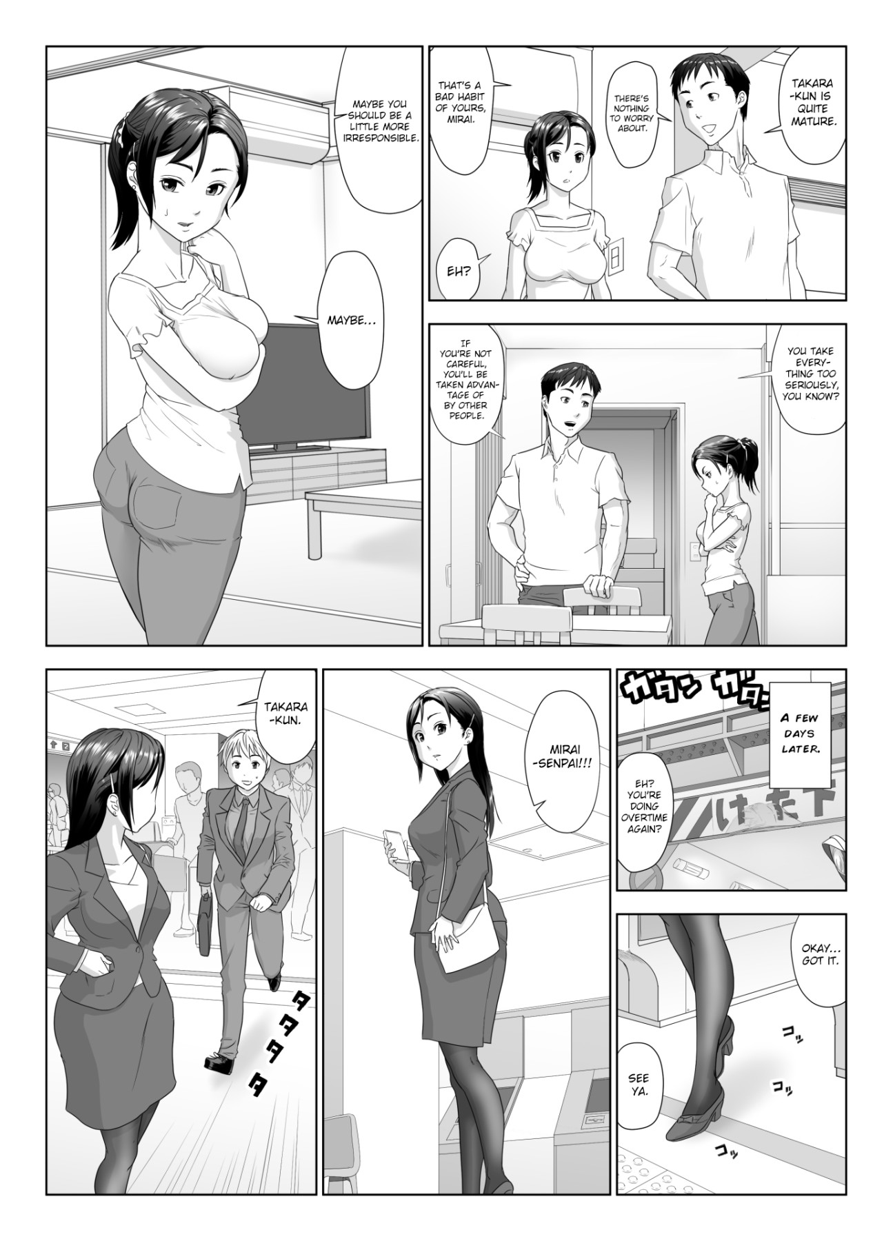 Hentai Manga Comic-A Wife Moaning To Another Man's Cock 1-Read-7